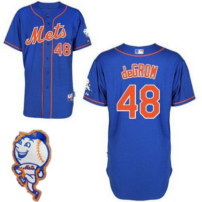 Jacob DeGrom New York Mets blue jersey