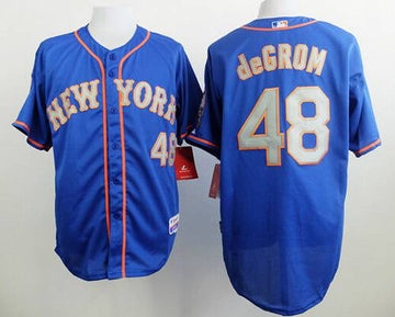 Jacob DeGrom New York Mets blue jersey