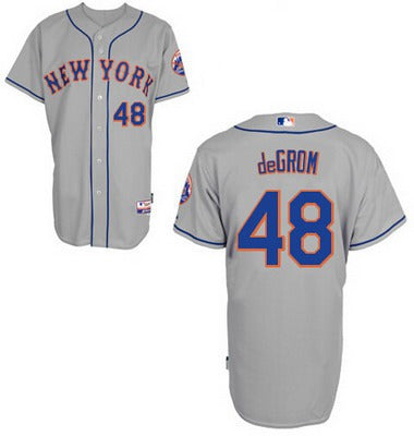 Jacob DeGrom New York Mets gray jersey