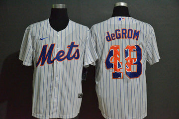 Jacob DeGrom New York Mets white Fashion jersey