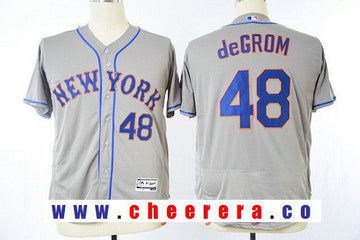 Jacob deGrom New York Mets gray Road jersey