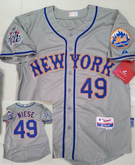 Josh Smoker New York Mets gray Road jersey