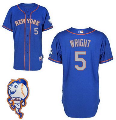 David Wright New York Mets blue jersey