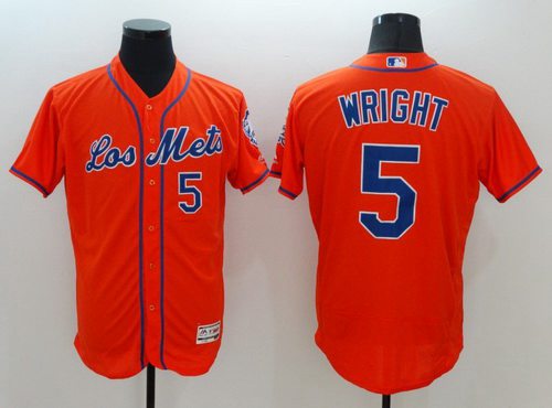 David Wright Los New York Mets orange jersey