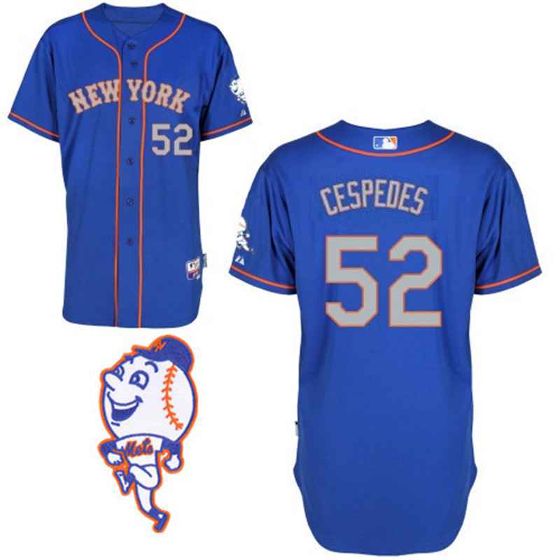 Yoenis Cespedes New York Mets blue Alternate jersey