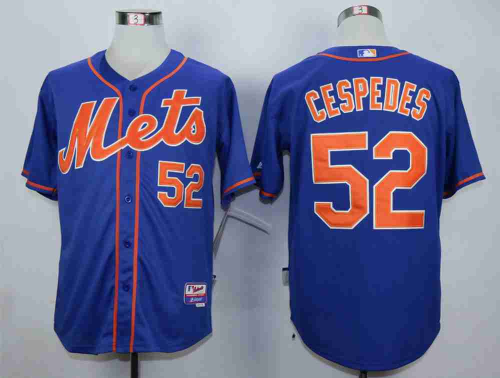 Yoenis Cespedes New York Mets blue jersey