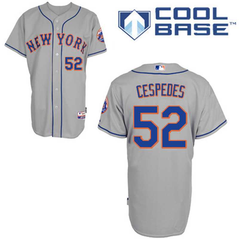 Yoenis Cespedes New York Mets gray jersey