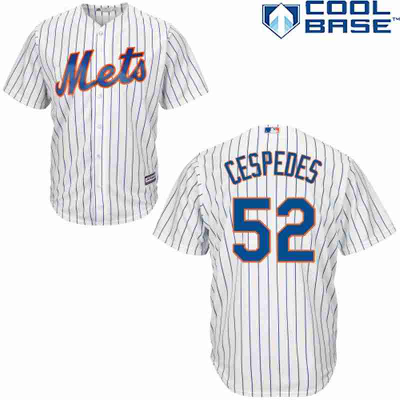 Yoenis Cespedes New York Mets white Home jersey