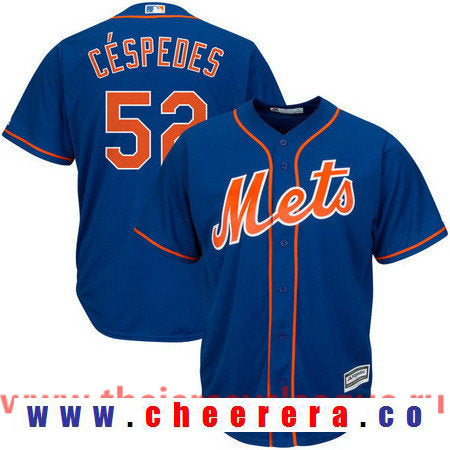 Yoenis Cespedes Majestic New York Mets royal Alternate jersey