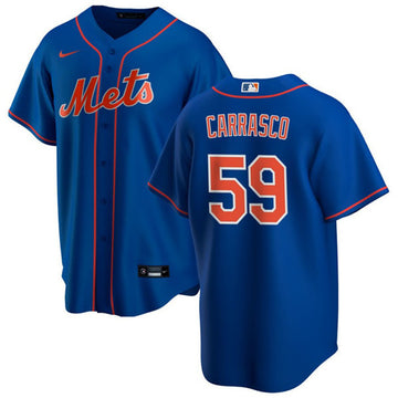 Carlos Carrasco New York Mets royal jersey