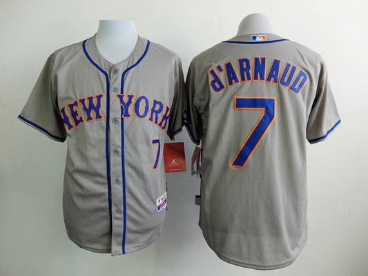 Travis D'Arnaud New York Mets gray jersey