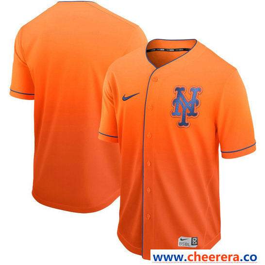 Custom New York Mets orange Fashion jersey