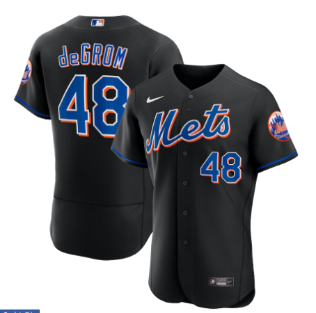 Jacob New York Mets black Alternate jersey