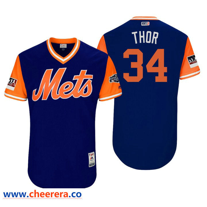 Little League New York Mets royal Classic jersey