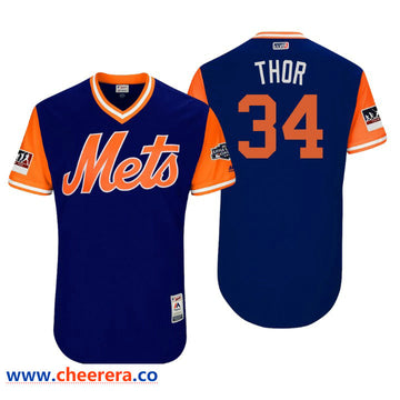 Little League New York Mets royal Classic jersey