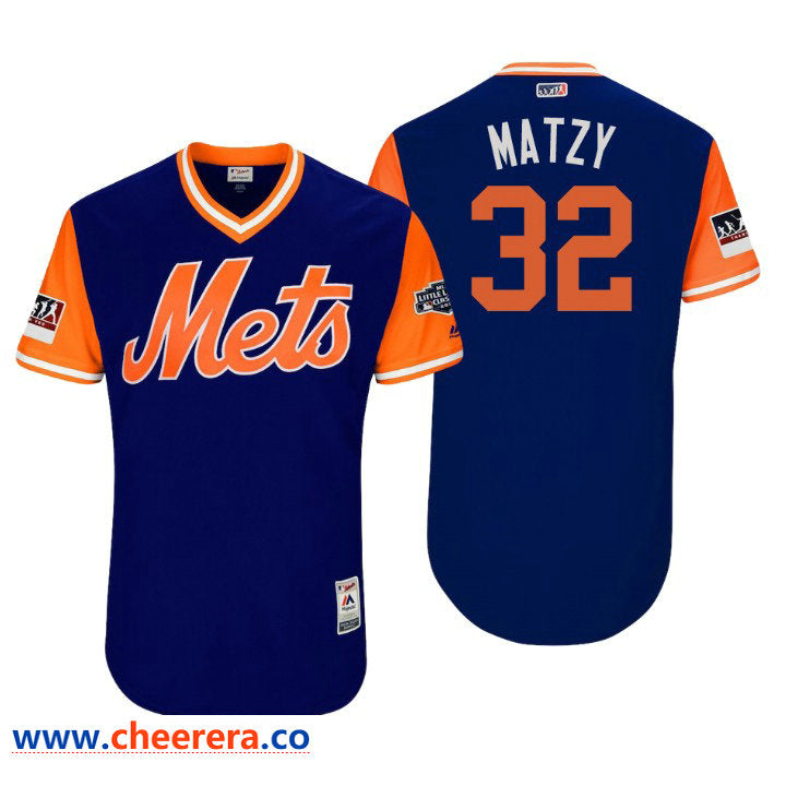 Little League New York Mets royal Classic jersey
