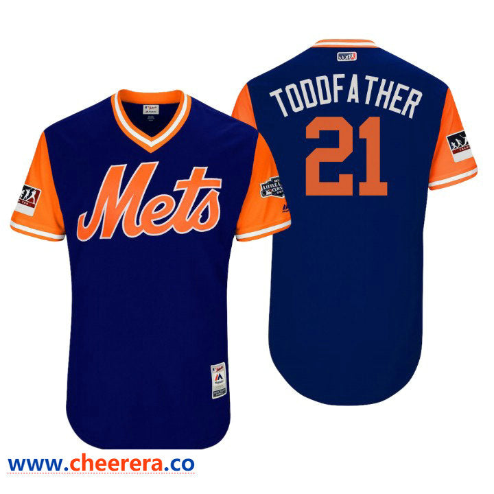 Little League New York Mets royal Classic jersey