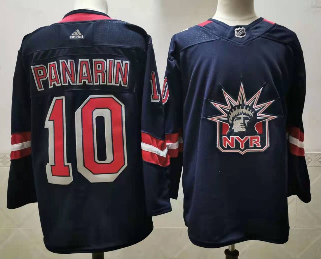 Artemi Panarin New York Rangers navy jersey