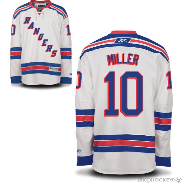 J. T. Miller Reebok New York Rangers white Away jersey