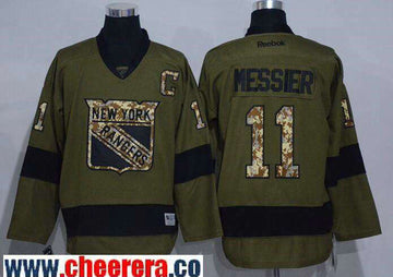 Mark Messier New York Rangers green Salute To Service jersey