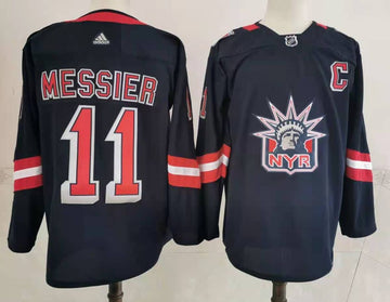 Mark Messier New York Rangers navy jersey