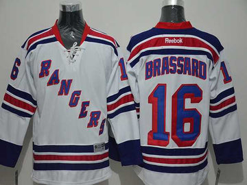 Derick Brassard Reebok New York Rangers white Away jersey