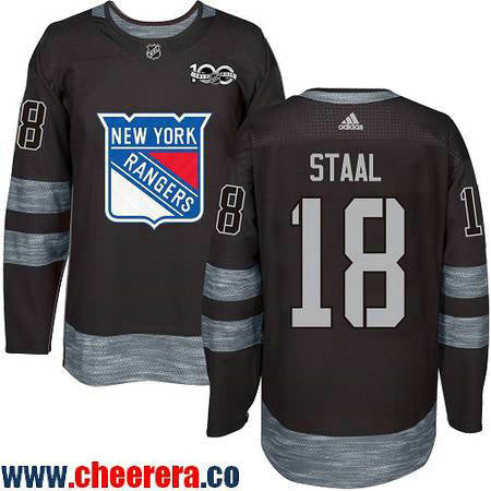 Marc Staal New York Rangers black jersey
