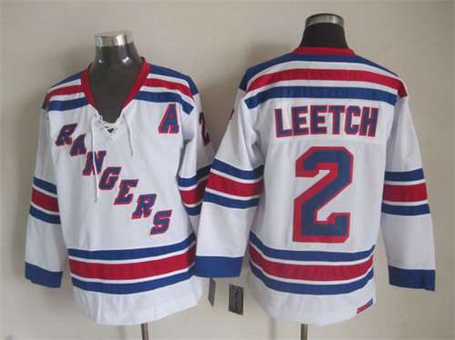 Brian Leetch New York Rangers white Throwback jersey