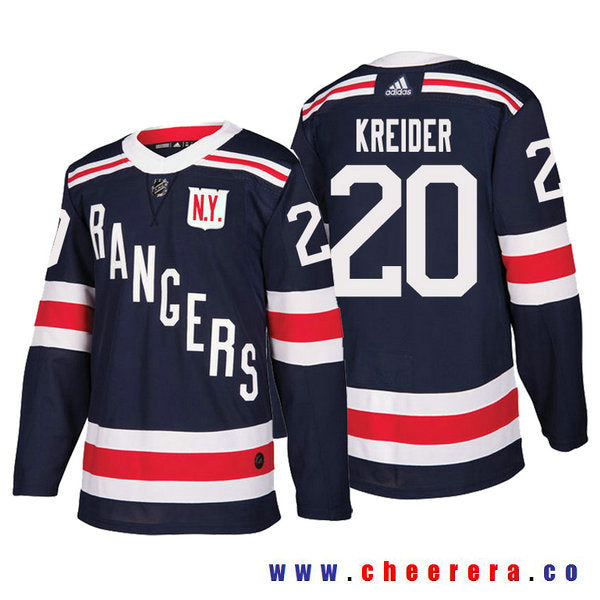 Chris Kreider New York Rangers navy Winter Classic jersey