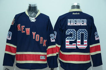 Chris Kreider Reebok New York Rangers navy Third jersey