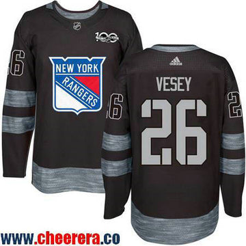 Jimmy Vesey New York Rangers black jersey
