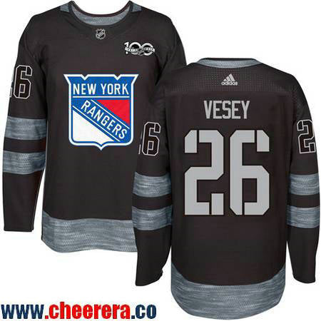 Jimmy Vesey New York Rangers black jersey
