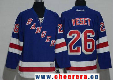 Jimmy Vesey New York Rangers blue Home jersey
