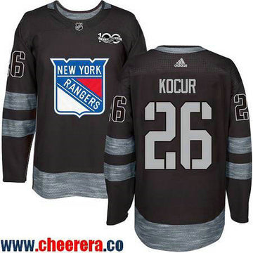 Joe Kocur New York Rangers black jersey