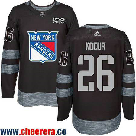 Joe Kocur New York Rangers black jersey