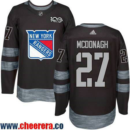 Ryan McDonagh New York Rangers black jersey