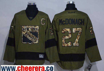 Ryan Mcdonagh New York Rangers green Salute To Service jersey