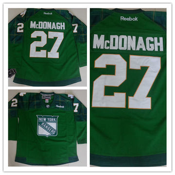 Ryan Mcdonagh New York Rangers green jersey