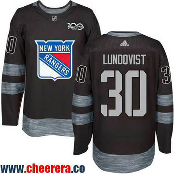 Henrik Lundqvist New York Rangers black jersey
