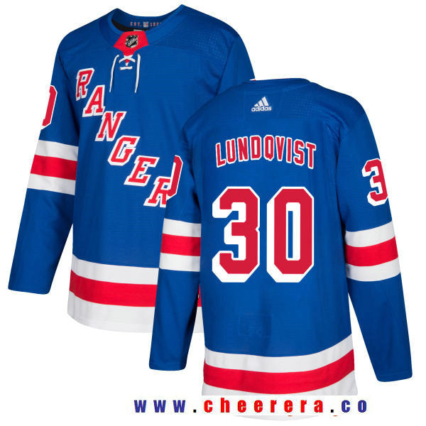 Henrik Lundqvist New York Rangers royal Home jersey