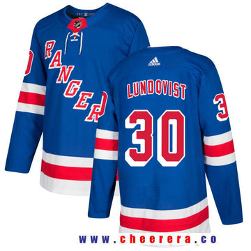 Henrik Lundqvist New York Rangers royal Home jersey