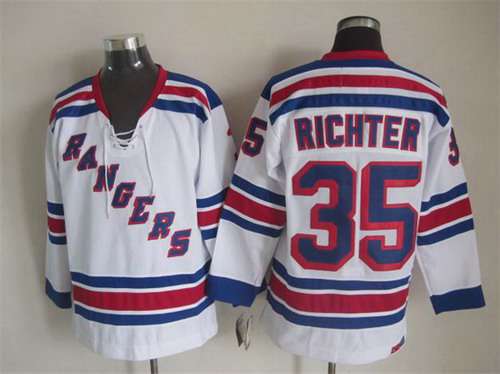 Mike Richter New York Rangers white Throwback jersey