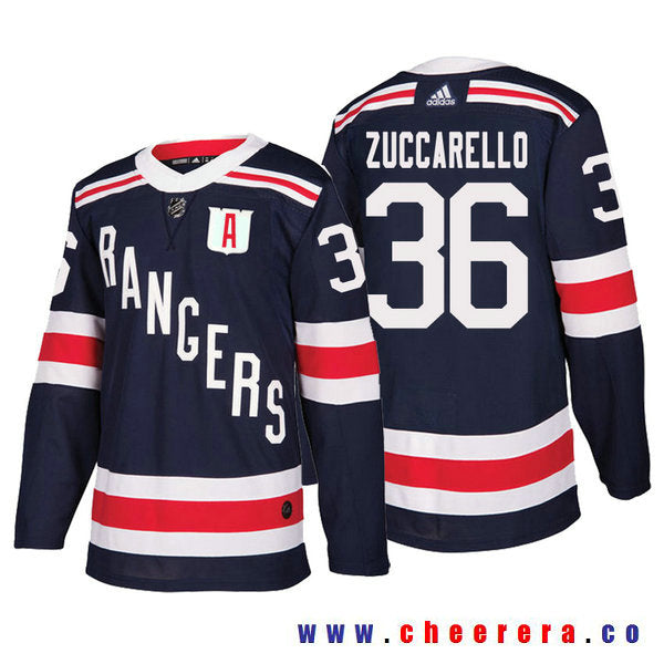 Mats Zuccarello New York Rangers navy Winter Classic jersey