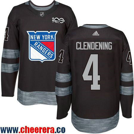 Adam Clendening New York Rangers black jersey