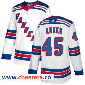 Kaapo Kakko New York Rangers white Away jersey