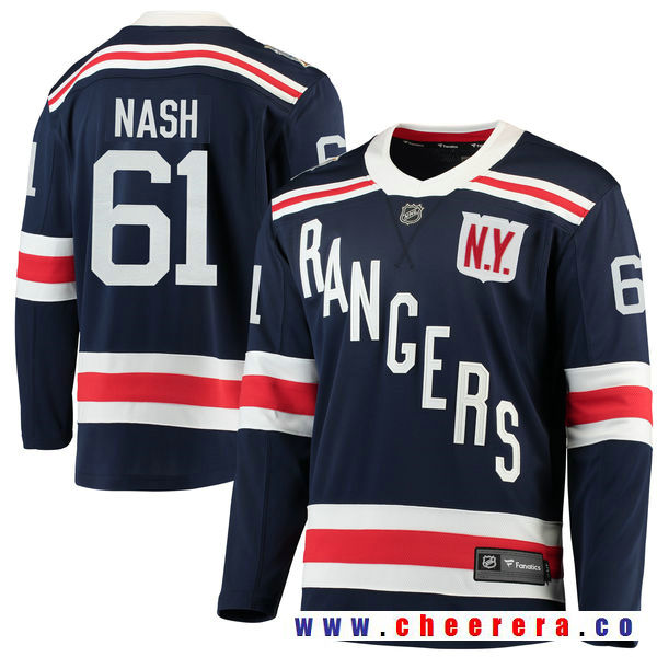 Rick Nash New York Rangers navy Winter Classic jersey