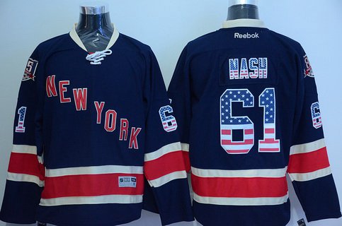 Rick Nash New York Rangers navy jersey