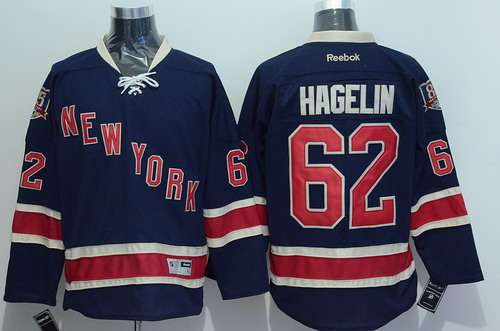 Carl Hagelin New York Rangers navy Third jersey