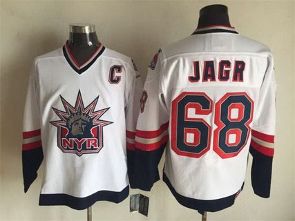 Jaromir Jagr New York Rangers white Throwback jersey