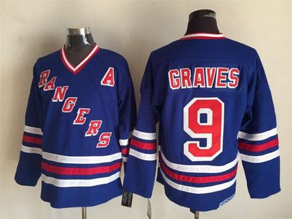 Adam Graves New York Rangers blue Throwback jersey
